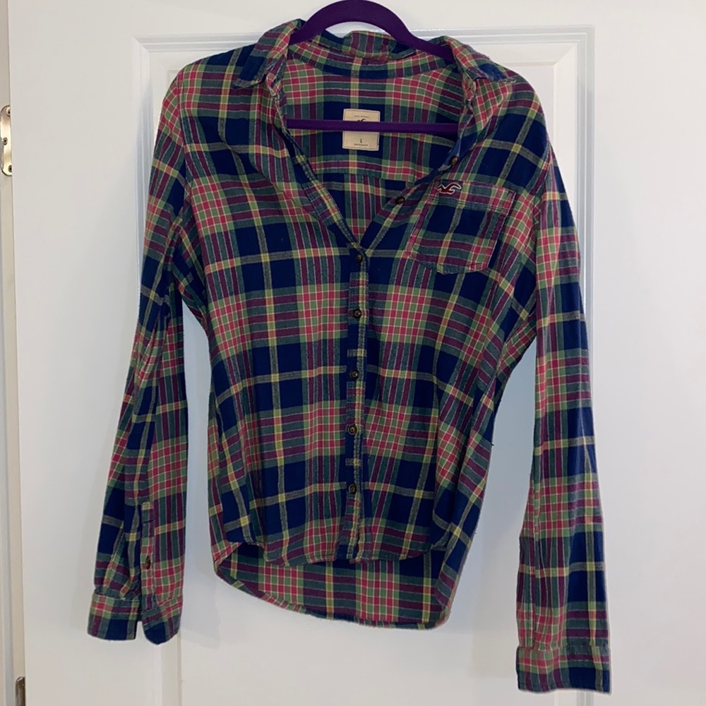 Hollister Multi-Color Size Large Flannel